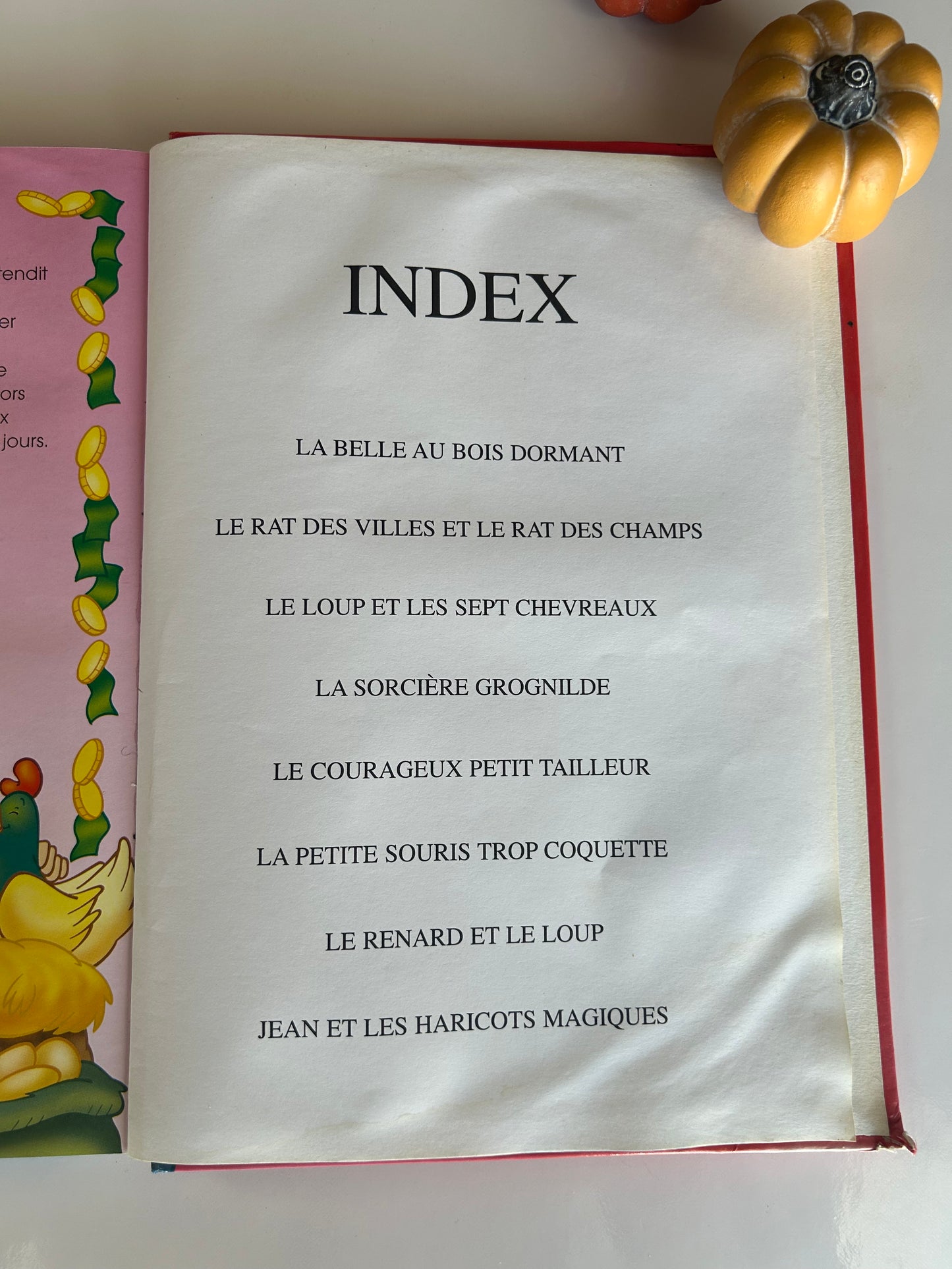 Plusieurs contes (seulement l’index d’imparfait)
