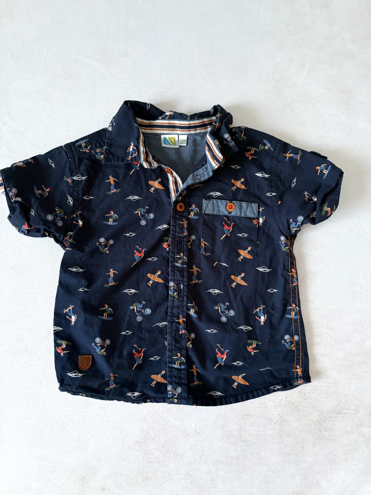 CHEMISE À MANCHES COURTES / Nano 12 mois