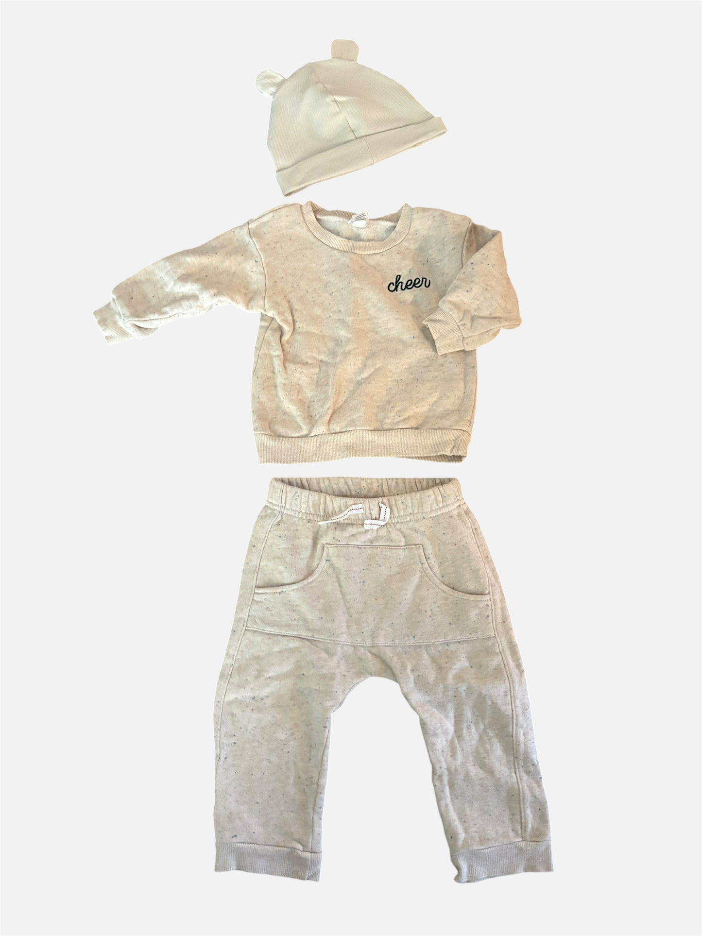 ENSEMBLE / Indigo baby 12-18 mois (chapeau H&M neuf)