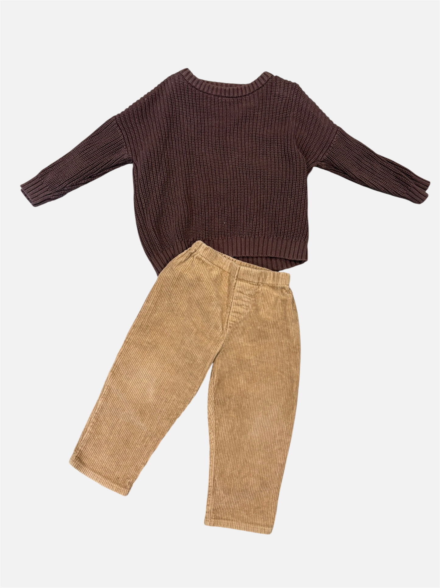 ENSEMBLE / Petites Natures 2-3T (haut mauve foncé)