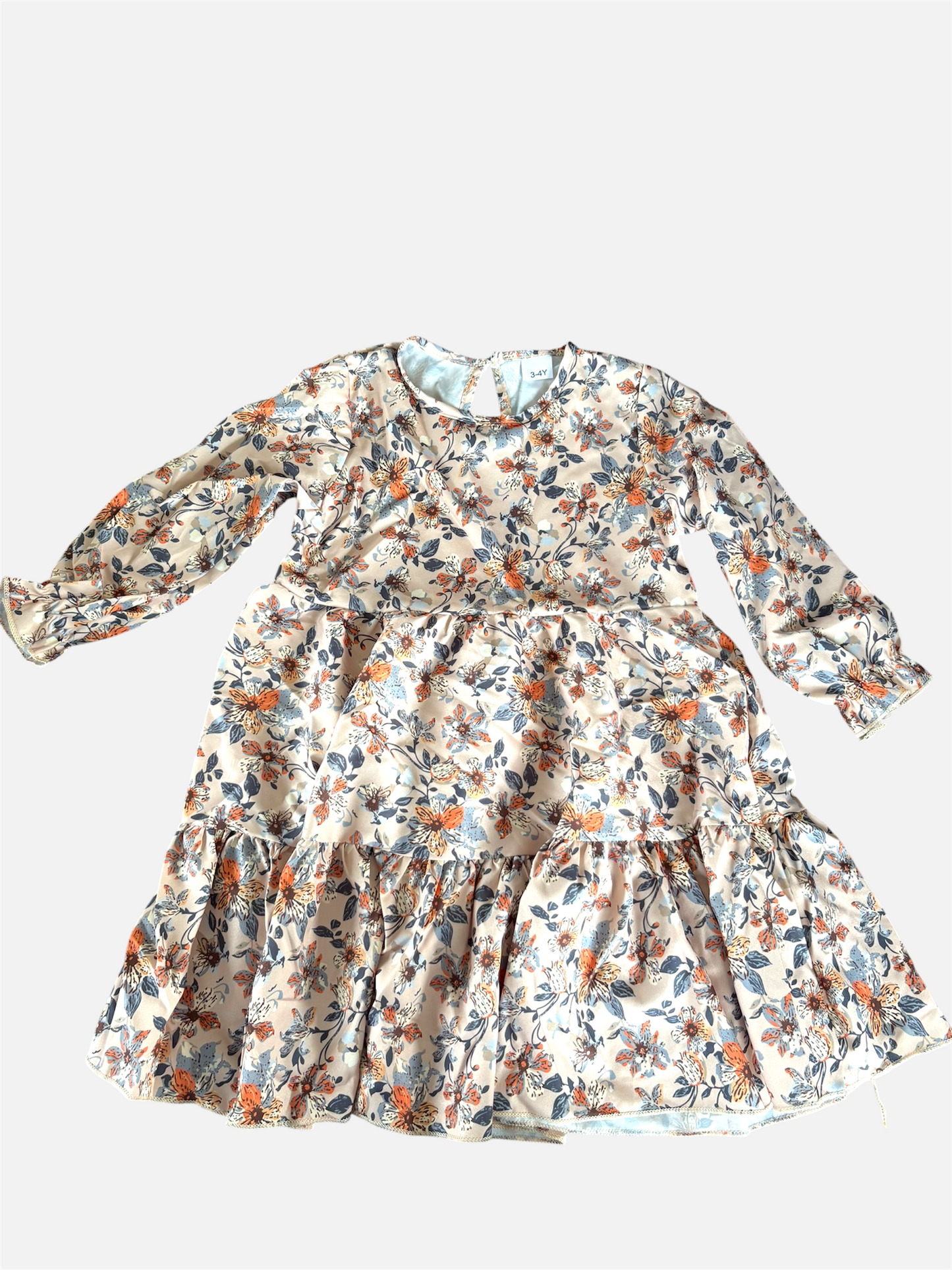 ROBE / 3-4T (fait 5-6T) Tissu léger