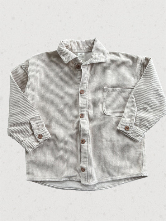CHEMISE CORDUROY/ H&M 3-4T grand*