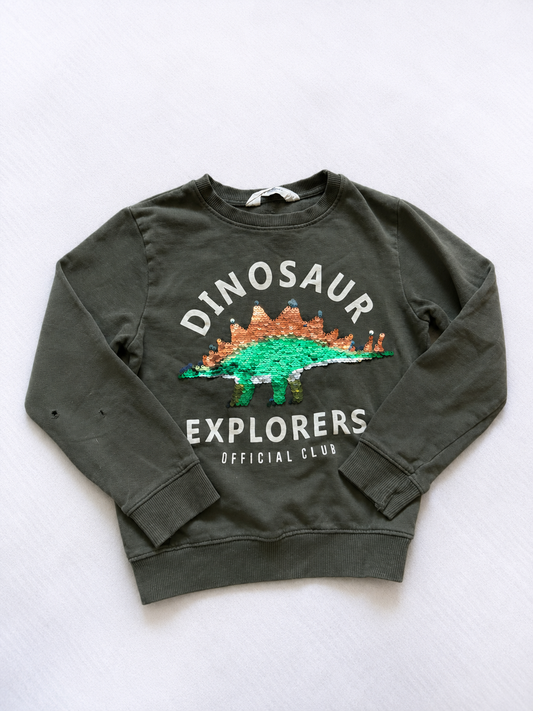 CHANDAIL / H&M 6-8 ans **mini trou coude