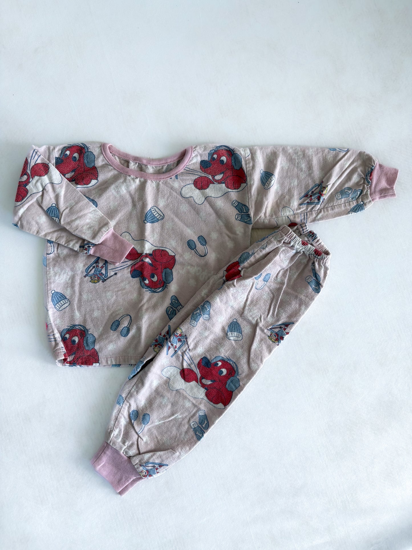PYJAMA / Clifford Vintage fait a la main 2T usée