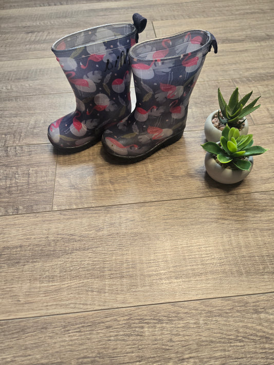 Bottes flamants roses Gr:3 *Prénom écris à l'intérieur*
