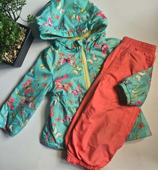 George & Athletic work 6-12M *Pantalon Usé + Mini trou*